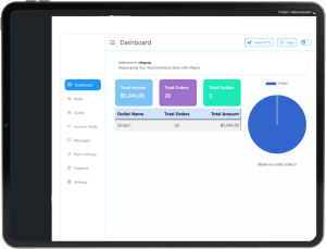 Admin Dashboard for restaurant system by orderc