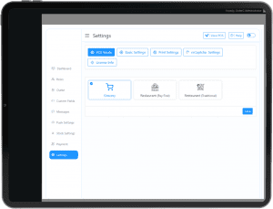 POS Mode features for restaurant system by orderc