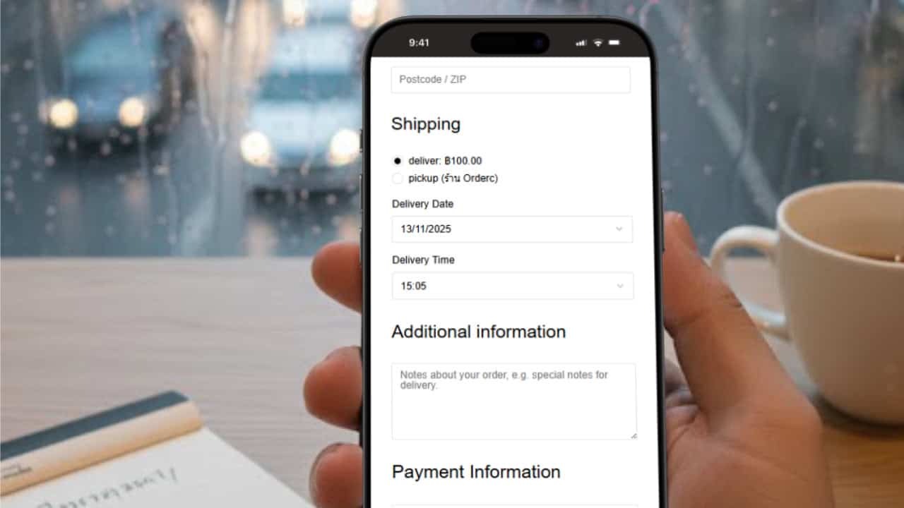 Feature Delivery & pickup date slots